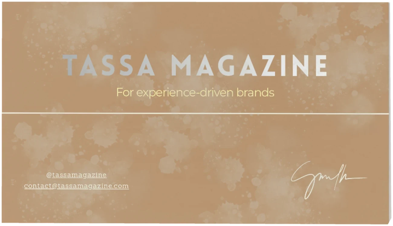 Tarjeta de Tassa Magazine: For experience-driven brands