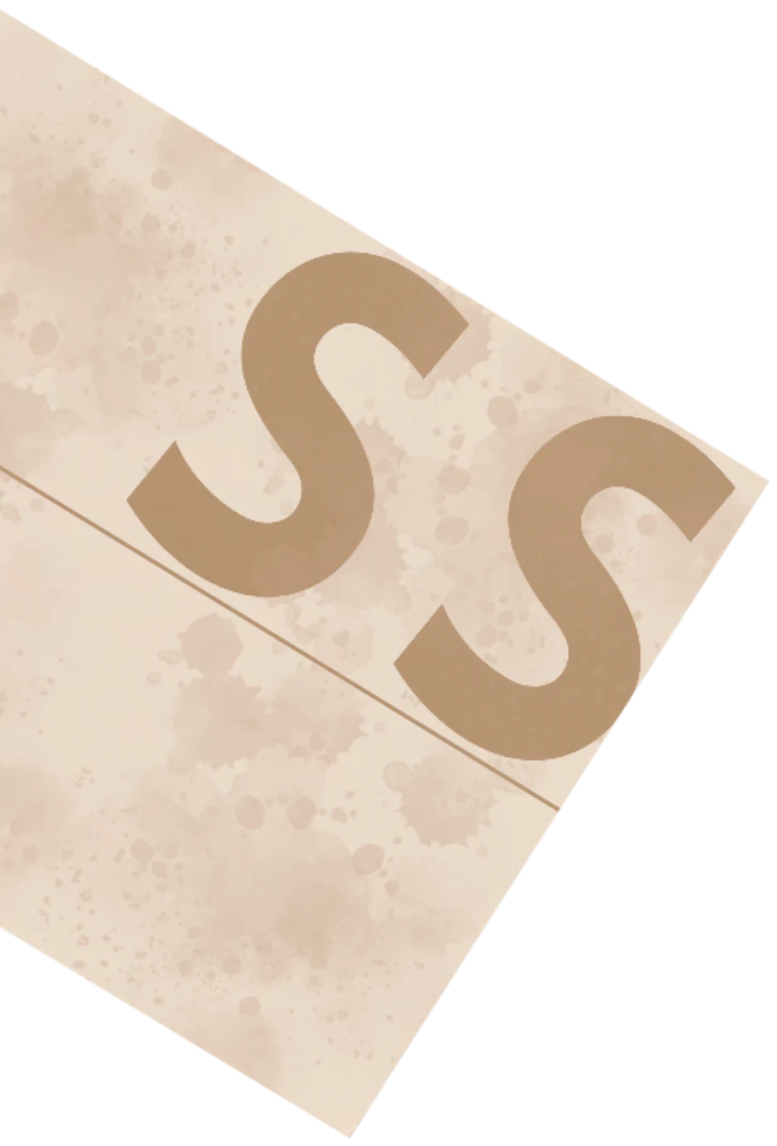 Targeta de Tassa amb el monograma SS